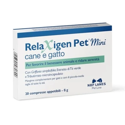 Imagen de NBF Lanes Relaxigen Pet Mini Cane e Gatto, 20 Compresse