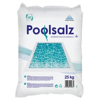Imagen de sal de piscina salinas, 25 kg, para piscinas y agua salada, colada alta pureza, 99,9% NaCI I disolución rápida, adecuada análisis electrolisis, sustituto