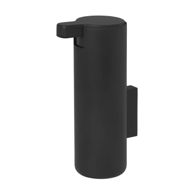 Imagen de Blomus dispensador de jabón con Soporte Pared Modo, dosificador jabón, Acero Recubierto Titanio, Goma, plástico, Negro, 165 ml, 6