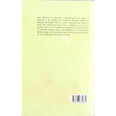 Imagen de Manual De Literatura Hispanoamericana. Tomo Vii.: Cronologia. Ind Ce D
