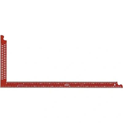 Imagen de sola 56132001 Zwca plaza carpintero con marca agujeros ferrocarril longitud 600 mm, de color rojo,
