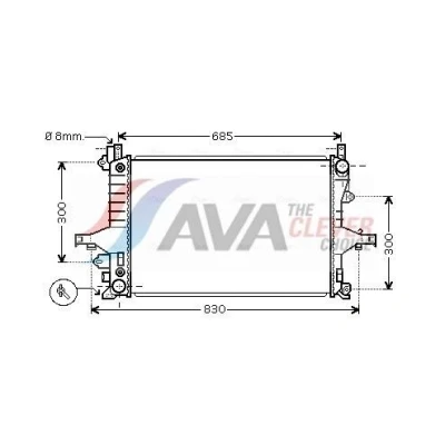 Imagen de PRASCO VO2115 Radiador, refrigeración del motor Aluminio 620 405 32 Aletas soldadas VOLVO: S60 I, V70 2, XC70 I Cross Country