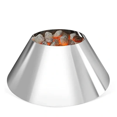Imagen de onlyfire Accesorios para Barbacoa Soporte de briquetas carbón Acero Inoxidable Weber Kettle y Parrillas cerámica