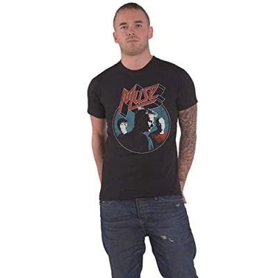 Imagen de Muse T Shirt Get Down Bodysuit Band Logo Nuevo Oficial De Los Hombres Negro Size M