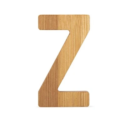 Imagen de Small Foot Letra Z de bambú sostenible, Super combinable con Otras Letras como decoración o Placa Puerta, Especialmente Adecuado para Aprender a Leer (Anteriormente) niños Escolares.