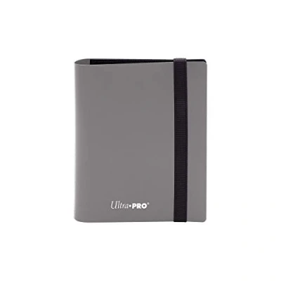Imagen de Ultra Pro 2 Pocket Binder Carpeta Eclipse de Bolsillos, Gris Ahumado, Liso, Color Negro, Medium (E 15374)
