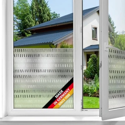 Imagen de d c fix vinilo adhesivo para cristales ventanas Puntada estático premium opaco translúcido privacidad decorativo mampara de ducha baño lámina pegatina 67,5 cm x 1,5 m