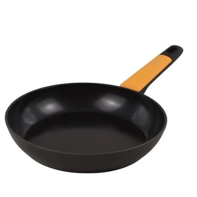 Imagen de Fackelmann Soft Sartén Antiadherente 24 cm, Aluminio Forjado, Revestimiento Cerámico Greblon Libre de PFA, Apta para Inducción, Vitro, Gas y Horno, Mango Suave con Silicona Resistente al Calor, 1 ud.