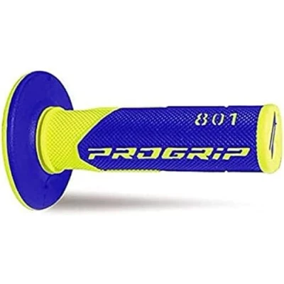 Imagen de PROGRIP Puños Mx 801 252 Doble Densidad Amarillo Fluor/Azul