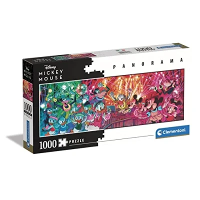 Imagen de Clementoni Panorama Mickey 1000pzs Does Not Apply 1000 Piezas panorámico Disco, clásicos, Puzzle Adulto Personajes Disney(39660), Multicolor, M