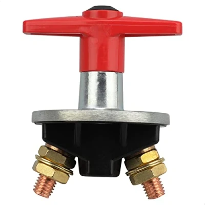 Imagen de interruptor Desconexión batería Aislador coche, tipo botón a prueba fugas, principal batería, 12V 60V 200 A, para barco, motocicleta, yate, caravana, alimentación integrado