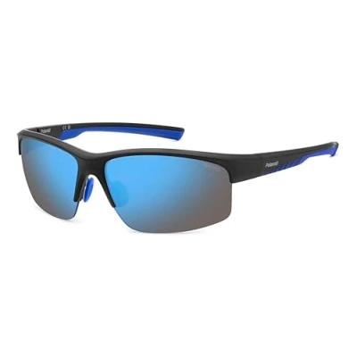 Imagen de POLAROID PLD 7018/N/S Gafas de Sol, Matte Black Blue, 68 para Hombre