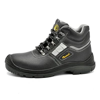 Imagen de Safetoe Zapatos de Seguridad Hombres y Mujeres, 8027BN S3 Botas Para con Cuero Impermeable, Puntera Material, Punta Acerol Ligeros Calzado, Zapatillas Plantilla Comodas