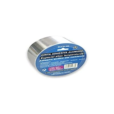 Imagen de Cinta adhesiva de aluminio. Especial para altas temperaturas. (alumio 25 metros)