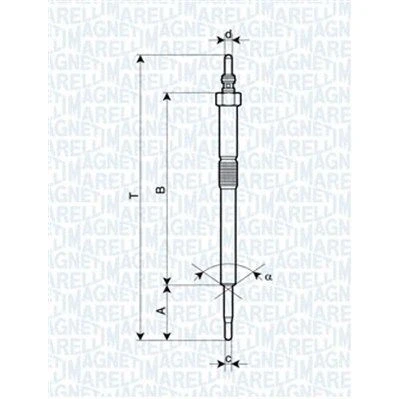 Imagen de MAGNETI MARELLI 062900082304 Bujía de precalentamiento 11V 10A M10X1,25 HONDA: CIVIC 8 Hatchback, ACCORD 7 Limousine, Kombi