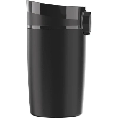 Imagen de Sigg Miracle Black Touch Taza térmica (0.27 L), termo para café aislante y sin sustancias nocivas, vaso térmico hermético de acero inoxidable