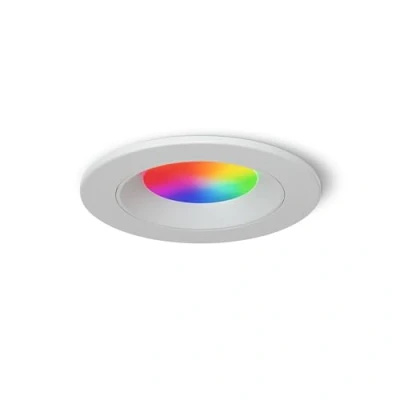 Imagen de nanoleaf Matter Essentials Foco Empotrable Led RGBW Inteligente y Regulable Luces 16M Colores, sobre Thread, Bluetooth, Compatible con Google Apple Homekit, Decoración Habitación