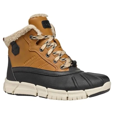 Imagen de Geox Flexyper BOY ABX Botines con cordones para niños, Talla: 38, Dark yellow/black Zapatos