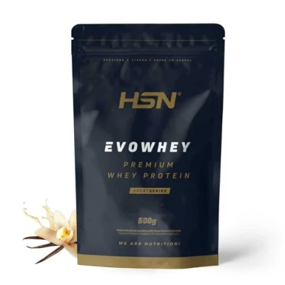 Imagen de HSN Evowhey Protein Vainilla 500g = 17 Tomas por Envase Concentrado de Proteína Suero 100% Whey Concentrate (WPC) No GMO, Vegetariano, Sin Gluten ni Soja