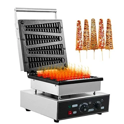 Imagen de Gofrera Máquina de Gofre con Forma Árbol Navidad Commercial Waffle Maker Waflera Moldes Antiadherentes y Cocción Profunda Temperatura Ajustable