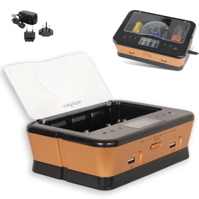Imagen de Cargador de batería Universal C/D/AA/AAA / 6LR61 NiCd NiMH + alcalinas USB