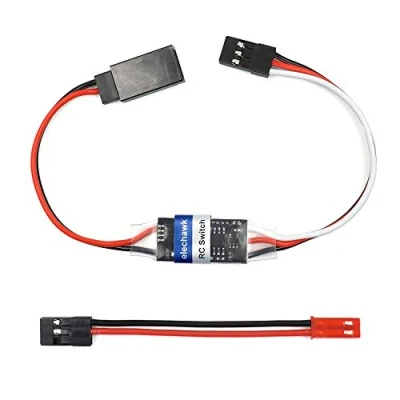 Imagen de Relé de interruptor electrónico encendido y apagado auxiliar teledirigido RC para coche, camión, barco, dron luz LED (4 A)