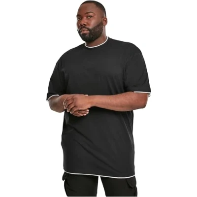Imagen de Urban Classics Contrast Tall Tee, Camiseta Hombre, Negro (blk/wht), M