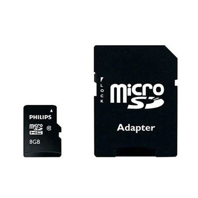 Imagen de Philips Memoria Micro Sdhc Fm08mp45b + Adaptador