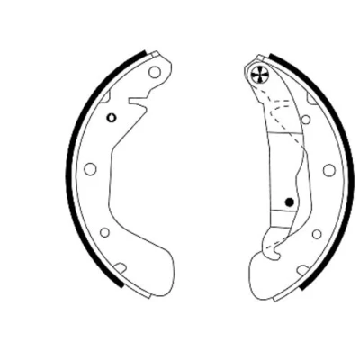 Imagen de TEXTAR 91044800 Zapatas de freno 200 29 con palanca mano accesorios OPEL: Astra F Berlina, Corsa B Hatchback, A CC