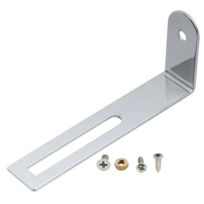 Imagen de Musiclily Pro Soporte Golpeador de Acero Pickguard Bracket para Guitarra Eléctrica tipo Epiphone Les Paul, Cromado