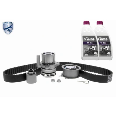 Imagen de VAICO V10 50108 bomba de agua + Kit Distribucion con material montaje añadido, líquido refrigerante, 120