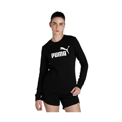 Imagen de Puma ESS LOGO CREW Sudadera, Mujer, Talla: Small, black