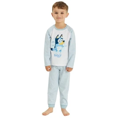 Imagen de Bluey Pijama para niños, Rayas, 7 8 Years