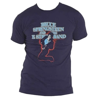Imagen de Rock Off officially licensed products Bruce Springsteen Camiseta The E Street Band Nuevo Oficial Unisex Navy Azul, navy, XL