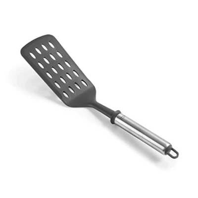 Imagen de Lacor 68276 Paleta de Pescado Due, Nylon, Acero Inoxidable, Silicona, Libre BPA, 36&#039;5 cm, Nailon, Negro