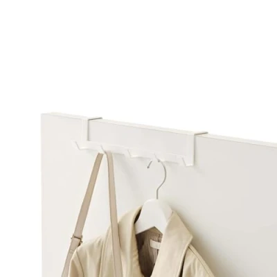 Imagen de YAMAZAKI 7649 SMART Estante ancho para colocar sobre la puerta, blanco, Acero, minimalista, 30 x 7 6 cm