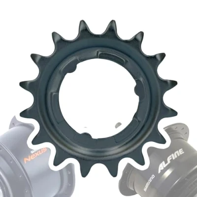Imagen de F26 Shimano Bicicleta Nexus/Alfine engranajes ejes desgaste pieza mantenimiento intercambio bujes piñón de repuesto (negro 18 dientes)