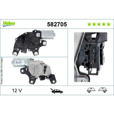 Imagen de VALEO 582705 Motor del Limpiaparabrisas 12 Atrás derecha para dirección izquierda/derecha