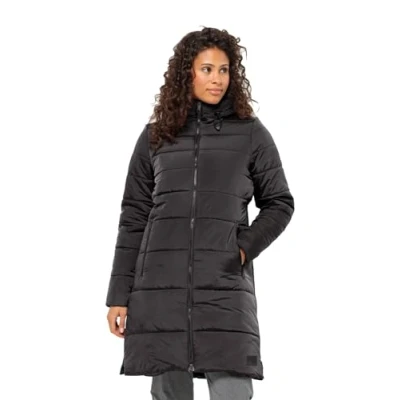 Imagen de Jack Wolfskin Eisbach Abrigo de Vestir, Verde Oscuro, Small para Mujer