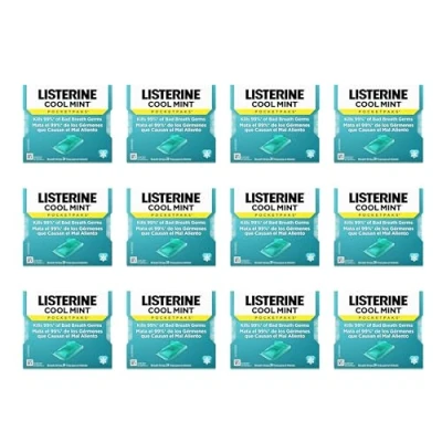 Imagen de Listerine PocketPaks Dissolving Breath Strips Cool Mint Flavor by