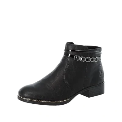 Imagen de Rieker Herbst/Winter, Botines Mujer, Negro (Schwarz/Schwarz/01 01), 39 EU