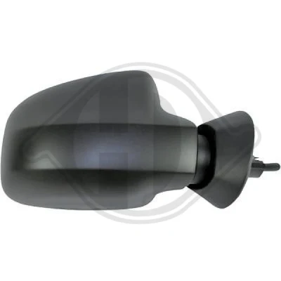 Imagen de espejo retrovisor Diederichs 4421024 derecha imprimado convexo, para ajuste manual espejo, completo DACIA: Sandero I, Duster II, SUV