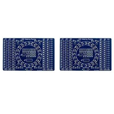 Imagen de Speesy 2X Kit DIY Tablero de Práctica Soldadura LED SMD NE555 Giratorio Bricolaje Entrenamiento Habilidades