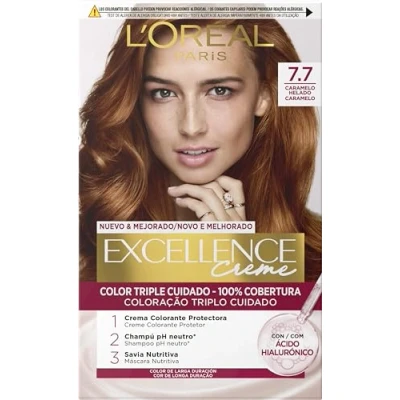 Imagen de L&#039;ORÉAL PARIS Excellence Creme Tinte Permanente Tono 7.7 Caramelo Helado