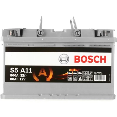 Imagen de BOSCH S5 0 092 S5A 110 Batería de arranque 12V 80Ah 800A B13 BMW: 3 Coupé, 5 Berlina, MERCEDES BENZ: GLC SUV, Clase A, C Berlina