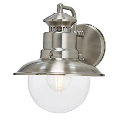 Imagen de Lindby Farol de pared Gwendolyn acero inoxidable