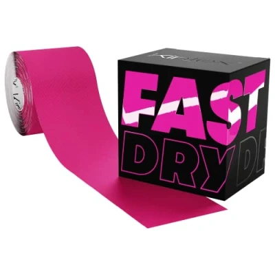 Imagen de KINTEX Cinta Kinesiologica Kinesiotape Resistente al Agua y a la Piel, 5cmx5m, para Deporte, Cintas Elásticas Fisioterapia Venda Elástica Adhesiva Vendas (Rosa)