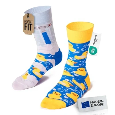 Imagen de Many Mornings Bath Ducks Calcetines desparejados, Multi Color, 35 38 Unisex Adulto