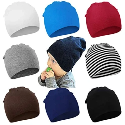 Imagen de DRESHOW 8 PCS Bebé Beanie Sombrero Recién Nacidos Niño Pequeño para Bebés Niños Gorros