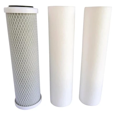 Imagen de AQUAWATER 104205 Kit 3 para cartuchos de ósmosis inversa que comprenden dos filtro (20μ y 5μ)